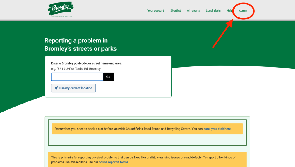 There are a number of different options for using the Search Reports box